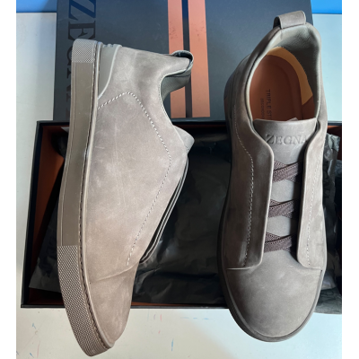 Zegna Sneakers Grey Suede ZSGS1020