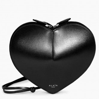 Alaia Le Coeur Heart Bag in Black Calfskin