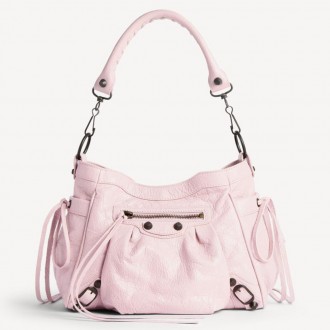 Balenciaga Le City Bucket Small Bag in Pink Arena Lambskin Balenciaga Le City Bucket Small Bag in Pink Arena Lambskin