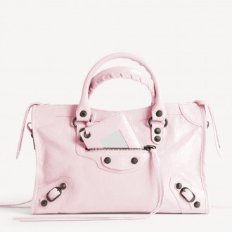 Balenciaga Le City Small Bag in Pink Arena Lambskin