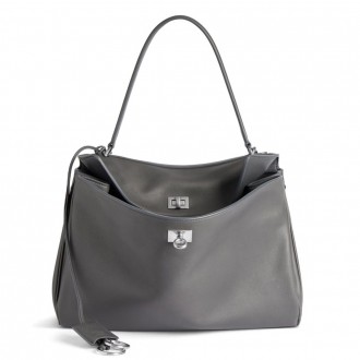 Balenciaga Rodeo Medium Bag in Grey Calfskin