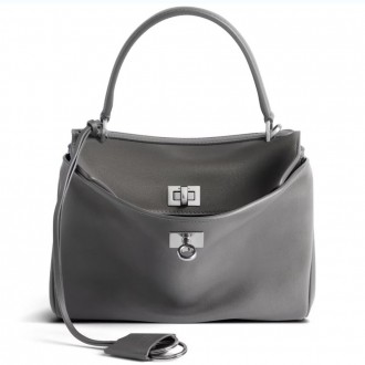 Balenciaga Rodeo Mini Bag in Grey Calfskin
