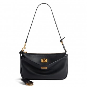 Balenciaga Rodeo Sling Pochette Bag in Black Calfskin