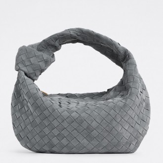 Bottega Veneta BV Jodie Teen Bag In Thunder Suede Calfskin Bottega Veneta BV Jodie Teen Bag In Thunder Suede Calfskin