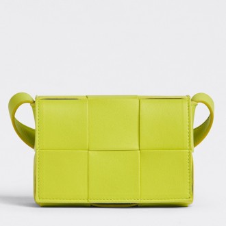 Bottega Veneta Candy Cassette Bag In Acid Kiwi Lambskin Bottega Veneta Candy Cassette Bag In Acid Kiwi Lambskin