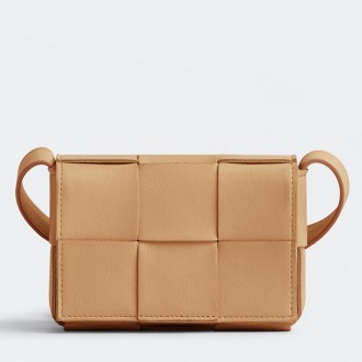 Bottega Veneta Candy Cassette Bag In Almond Lambskin Bottega Veneta Candy Cassette Bag In Almond Lambskin