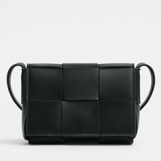 Bottega Veneta Candy Cassette Bag In Black Lambskin Bottega Veneta Candy Cassette Bag In Black Lambskin