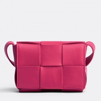 Bottega Veneta Candy Cassette Bag In Cranberry Lambskin Bottega Veneta Candy Cassette Bag In Cranberry Lambskin