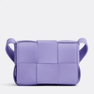 Bottega Veneta Candy Cassette Bag In Wisteria Lambskin Bottega Veneta Candy Cassette Bag In Wisteria Lambskin