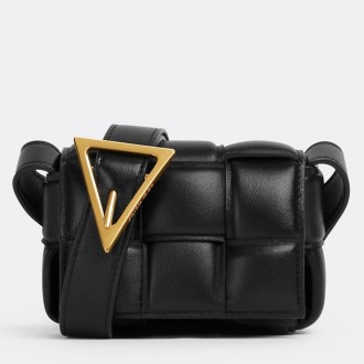 Bottega Veneta Candy Padded Cassette Bag In Black Lambskin Bottega Veneta Candy Padded Cassette Bag In Black Lambskin