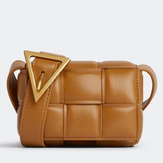 Bottega Veneta Candy Padded Cassette Bag In Camel Lambskin Bottega Veneta Candy Padded Cassette Bag In Camel Lambskin
