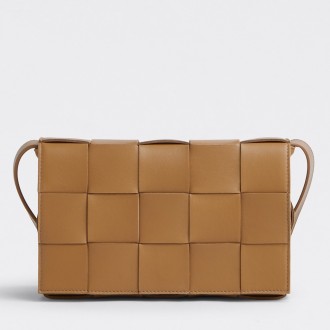 Bottega Veneta Cassett Bag In Caramel Intrecciato Lambskin Bottega Veneta Cassett Bag In Caramel Intrecciato Lambskin