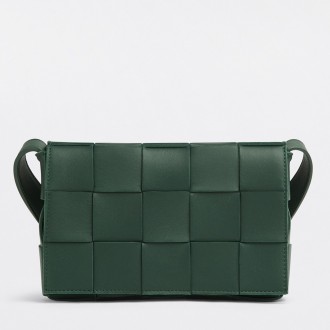 Bottega Veneta Cassett Bag In Raintree Intrecciato Lambskin Bottega Veneta Cassett Bag In Raintree Intrecciato Lambskin