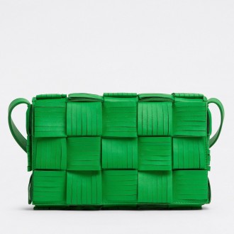 Bottega Veneta Cassett Fringed Bag In Parakeet Lambskin Bottega Veneta Cassett Fringed Bag In Parakeet Lambskin