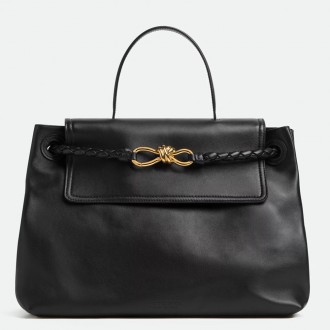 Bottega Veneta Ciao Ciao Medium Bag in Black Calfskin