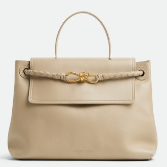 Bottega Veneta Ciao Ciao Medium Bag in Ecru Calfskin