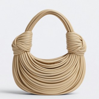 Bottega Veneta Double Knot Bag In Beige Lambskin Bottega Veneta Double Knot Bag In Beige Lambskin