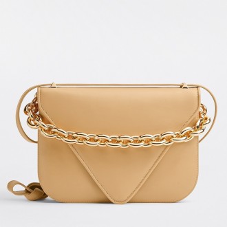 Bottega Veneta Mount Small Bag In Almond Calfskin Bottega Veneta Mount Small Bag In Almond Calfskin