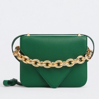 Bottega Veneta Mount Small Bag In Green Leather Bottega Veneta Mount Small Bag In Green Leather