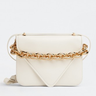 Bottega Veneta Mount Small Bag In White Calfskin Bottega Veneta Mount Small Bag In White Calfskin