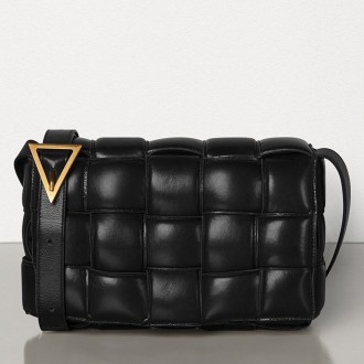 Bottega Veneta Padded Cassette Bag In Black Calfskin Bottega Veneta Padded Cassette Bag In Black Calfskin