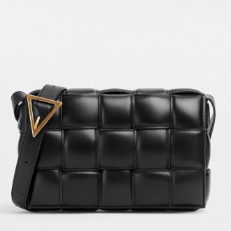 Bottega Veneta Padded Cassette Bag In Black Lambskin Bottega Veneta Padded Cassette Bag In Black Lambskin