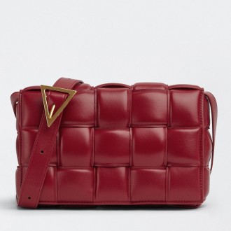 Bottega Veneta Padded Cassette Bag In Dard Red Lambskin Bottega Veneta Padded Cassette Bag In Dard Red Lambskin