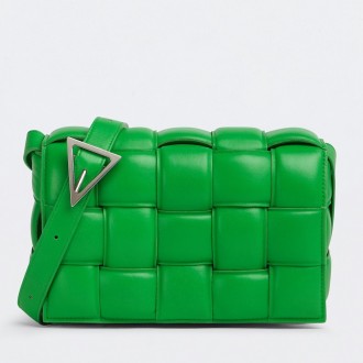 Bottega Veneta Padded Cassette Bag In Green Lambskin Bottega Veneta Padded Cassette Bag In Green Lambskin