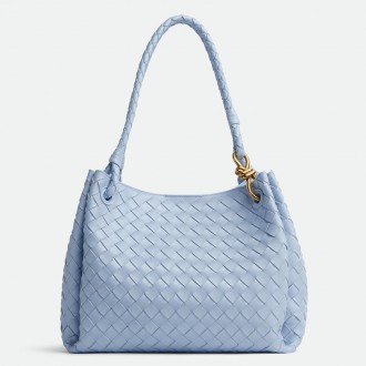 Bottega Veneta Parachute Large Bag in Lunar Intrecciato Lambskin