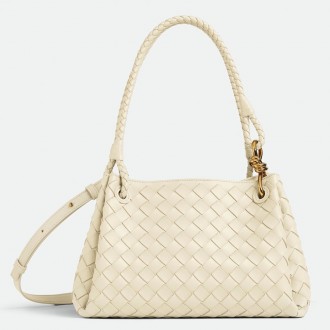 Bottega Veneta Parachute Medium Bag in Sea Salt Intrecciato Lambskin