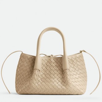Bottega Veneta Pinacoteca Small Bag in Ecru Intrecciato Calfskin
