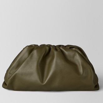 Bottega Veneta The Pouch Clutch In Mustard Calfskin Bottega Veneta The Pouch Clutch In Mustard Calfskin