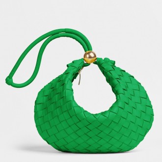 Bottega Veneta Turn Bag In Green Intrecciato Lambskin Bottega Veneta Turn Bag In Green Intrecciato Lambskin