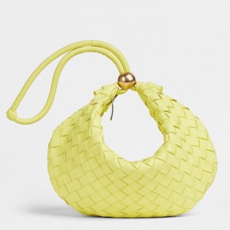 Bottega Veneta Turn Bag In Yellow Intrecciato Lambskin Bottega Veneta Turn Bag In Yellow Intrecciato Lambskin