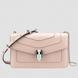Bvlgari Serpenti Forever Small Cross-body Bag In Beige Calfskin Bvlgari Serpenti Forever Small Cross-body Bag In Beige Calfskin