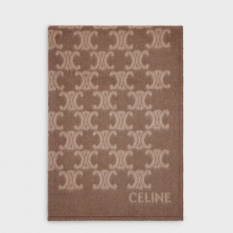 Celine Blanket in Camel and Beige Monogram Wool Celine Blanket in Camel and Beige Monogram Wool