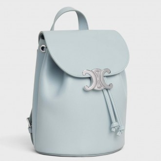 Celine Bonnie Backpack in Light Blue Calfskin