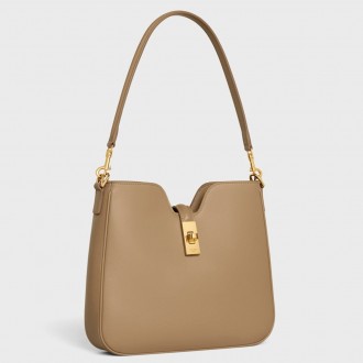 Celine Camille 16 Soft Small Bag in Smoked Brown Calfskin