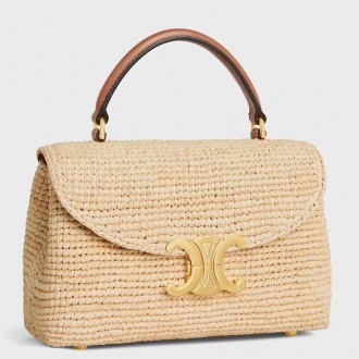 Celine Nino Teen Bag in Natural Raffia
