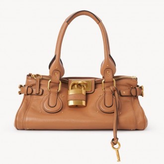 Chloe Paddington Bag in Brown Buffalo Leather