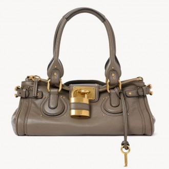 Chloe Paddington Bag in Green Buffalo Leather