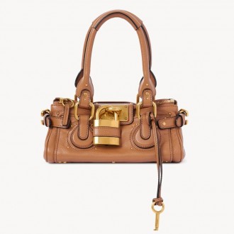 Chloe Paddington Small Bag in Brown Buffalo Leather
