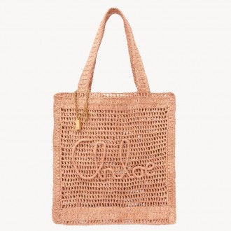 Chloe Summer Banana Tote Bag in Beige Raffia Chloe Summer Banana Tote Bag in Beige Raffia