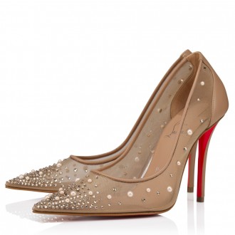 Christian Louboutin Miss Z Degrastrass Perla 100mm Pumps Blush