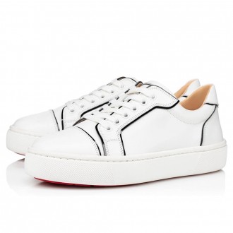 Christian Louboutin Women's Vieirissima Sneakers In White Calfskin Christian Louboutin Women's Vieirissima Sneakers In White Calfskin
