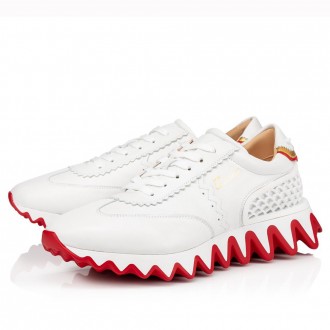 Christian Louboutin Women's White Loubishark Sneakers Christian Louboutin Women's White Loubishark Sneakers