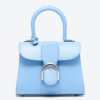 Delvaux Brillant Mini Bag in Azure Box Calf Leather Delvaux Brillant Mini Bag in Azure Box Calf Leather