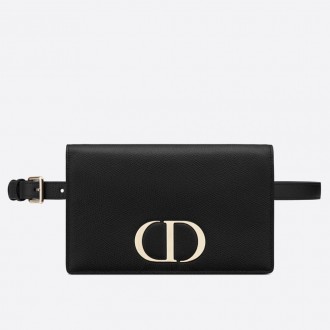 Dior 30 Montaigne 2 In 1 Belt Bag In Black Calfskin Dior 30 Montaigne 2 In 1 Belt Bag In Black Calfskin