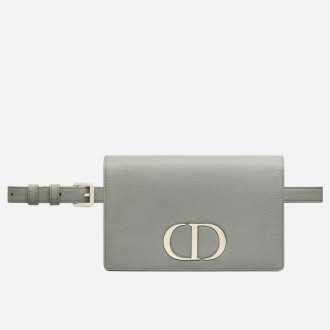 Dior 30 Montaigne 2 In 1 Belt Bag In Grey Calfskin Dior 30 Montaigne 2 In 1 Belt Bag In Grey Calfskin