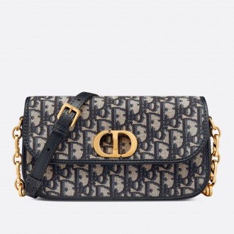 Dior 30 Montaigne Avenue Bag In Blue Dior Oblique Jacquard Dior 30 Montaigne Avenue Bag In Blue Dior Oblique Jacquard
